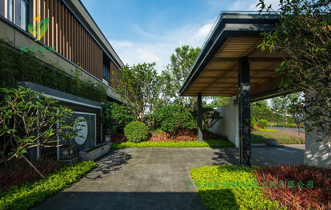 佛山保利諾丁山示范區綠化景觀設計案例實景圖