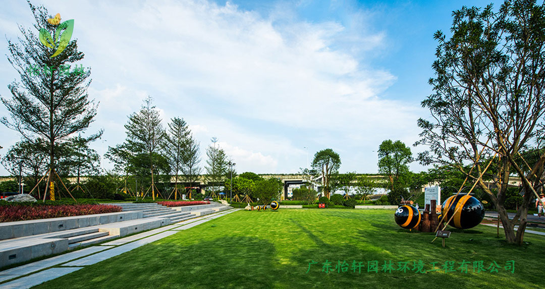 佛山保利諾丁山示范區綠化景觀設計案例實景圖
